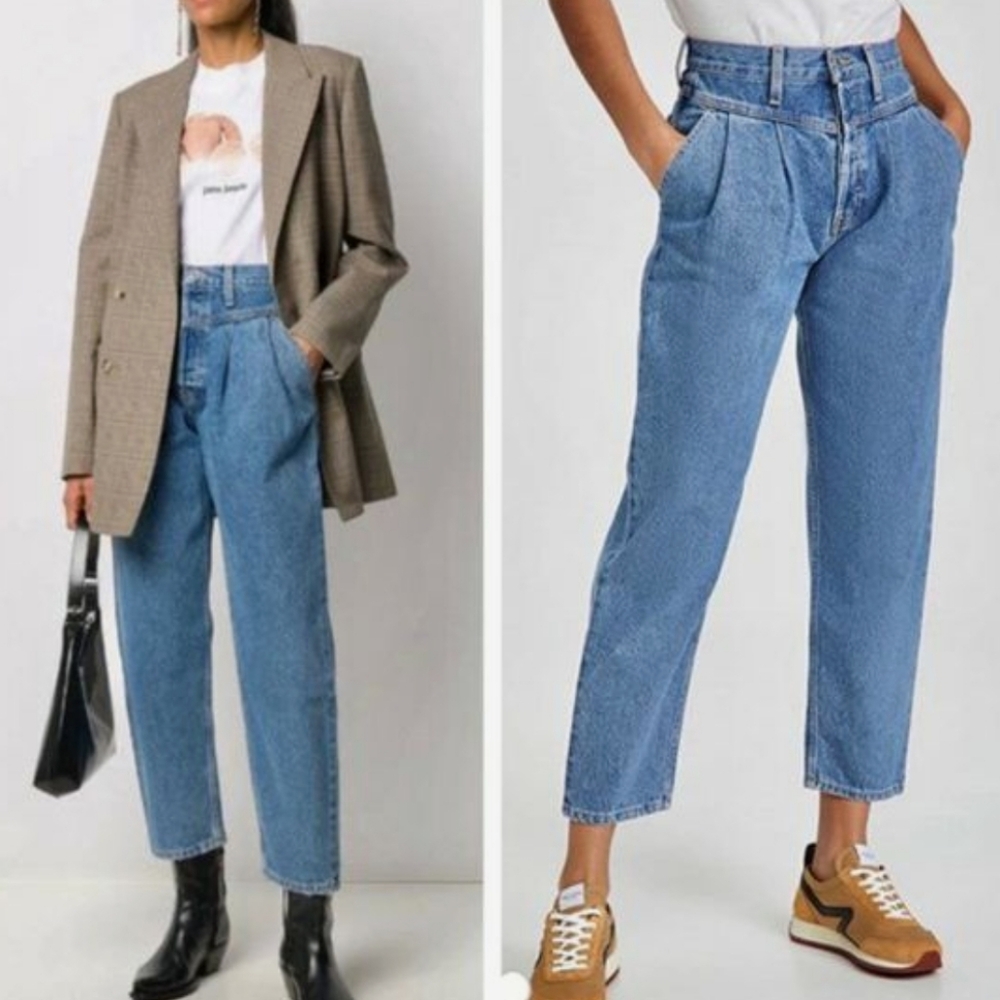 NWT RE/DONE 90s high rise loose jeans size 26 in color dusty worn Revolve